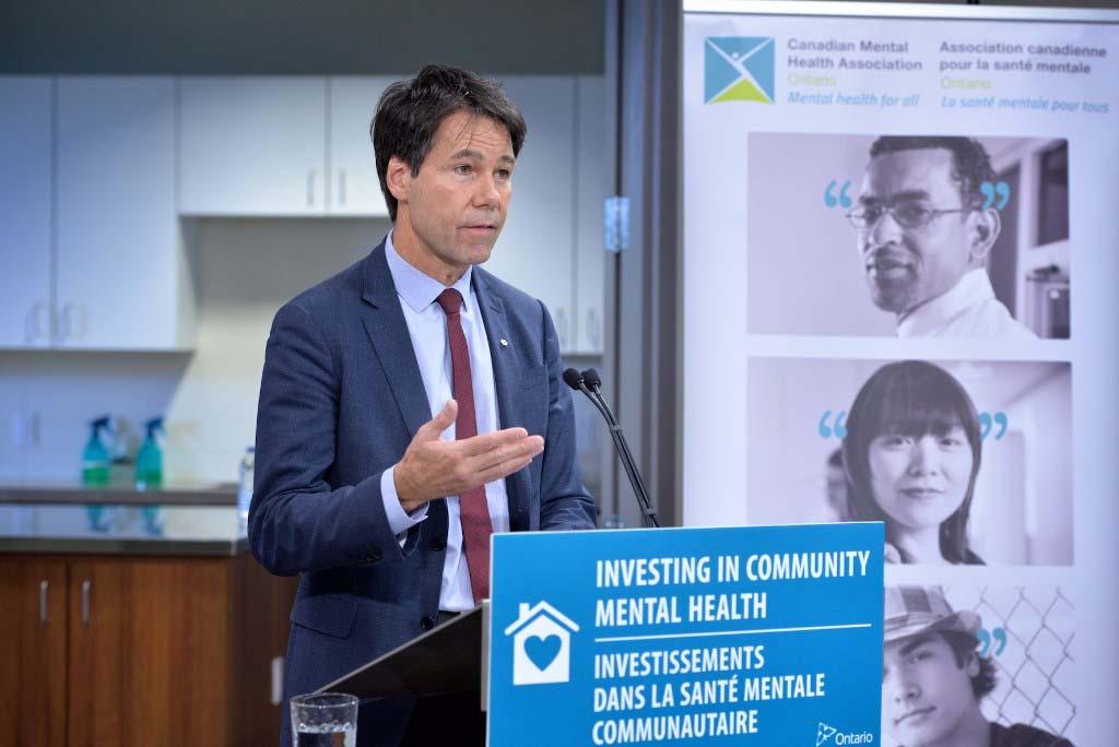 Providing Faster Access to Mental Health Services Minister Hoskins at Routes, Social Resource Centre in Toronto.