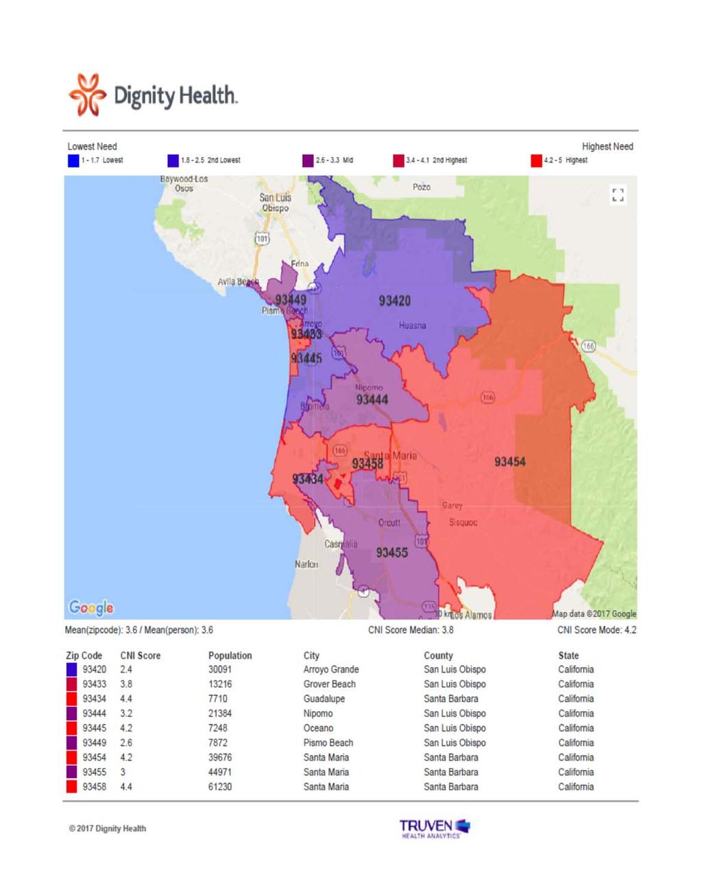 2017 COMMUNITY NEEDS INDEX MAP MRMC-SM AND MRMC-AG PRIMARY