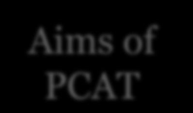 Aims of PCAT Benchmark rotas across Scotland to highlight good and bad practices