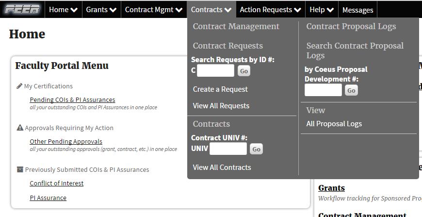 Contract Amendment/Revisions When you need to amend/renew/revise a contract that is currently active follow the directions below. Search PEER for your active contract.