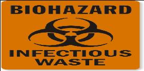 Highly infectious waste, to be pre-treated» 6. «Danger!