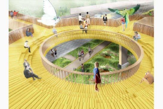 Community Bridge, Netherlands Case Study The Luchtsingel ( raised promenade") is being constructed section-by-section out of wood and crowdfunded in part by donors who buy planks ( 25 (~$32) - 1,250
