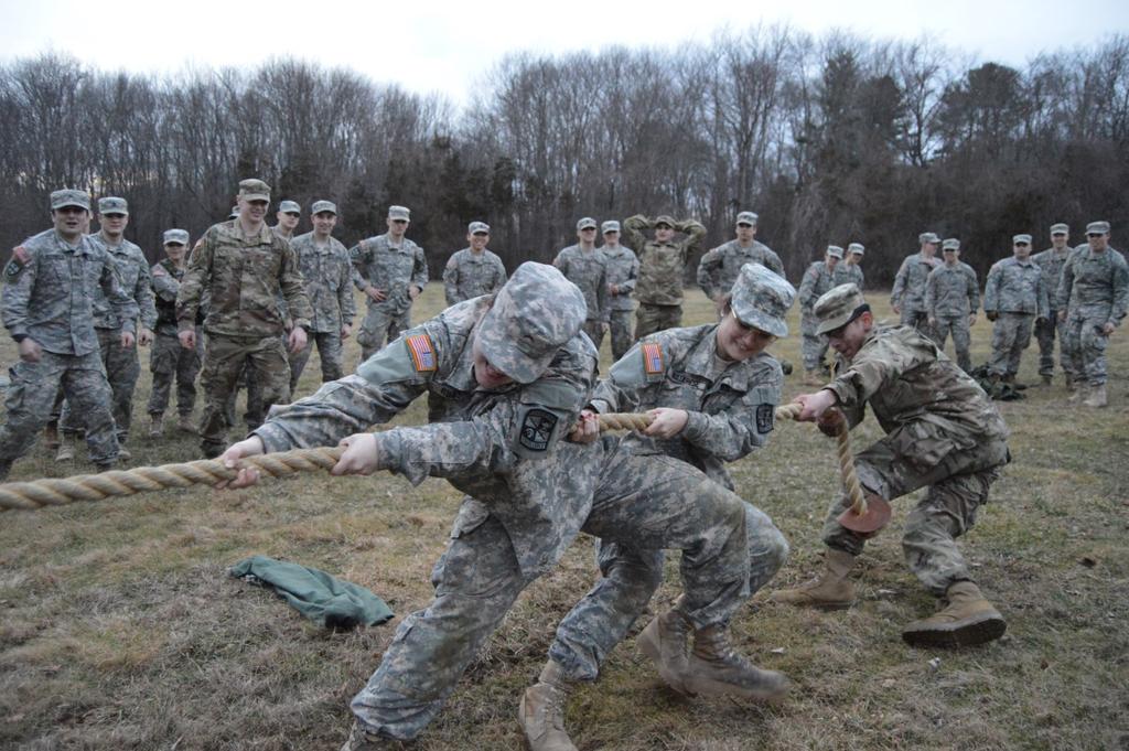 After that, the juniors were paired up in to platoon leader/ platoon sergeant positions and were briefed a company sized OPORD. The goal was for the juniors to come up with a plan and brief an OPORD.