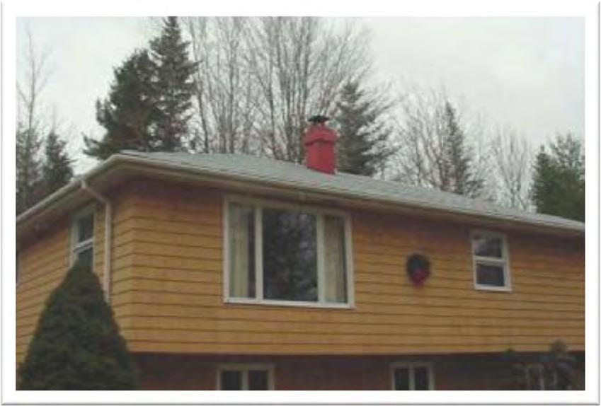 Photos courtesy of The US Department of Energy Older Home: Balloon-framed two-story home (lots of stack effect). Boards, plaster & lathe. No insulation.