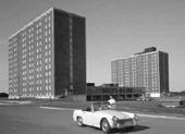 to 1872. Built in 1964-1965, each of the Gage Towers had 650 beds.