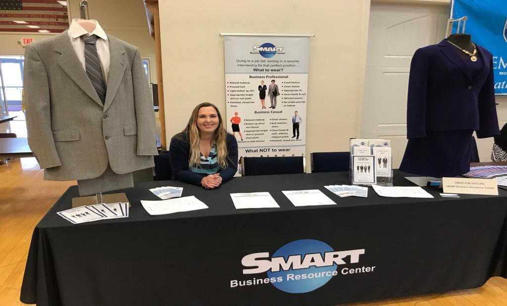 Below is Smart Supervisor Betsey Ray, at the ready to provide expert Smart job search advice in preparation for our March 21 job fair!