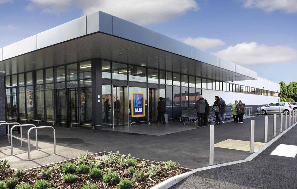 Existing Aldi development in Aldi, Clitheroe A brand-new Aldi food store for Tarbock and Huyton As part of the proposal, Henry Boot Barnfield will be applying for full planning permission on behalf