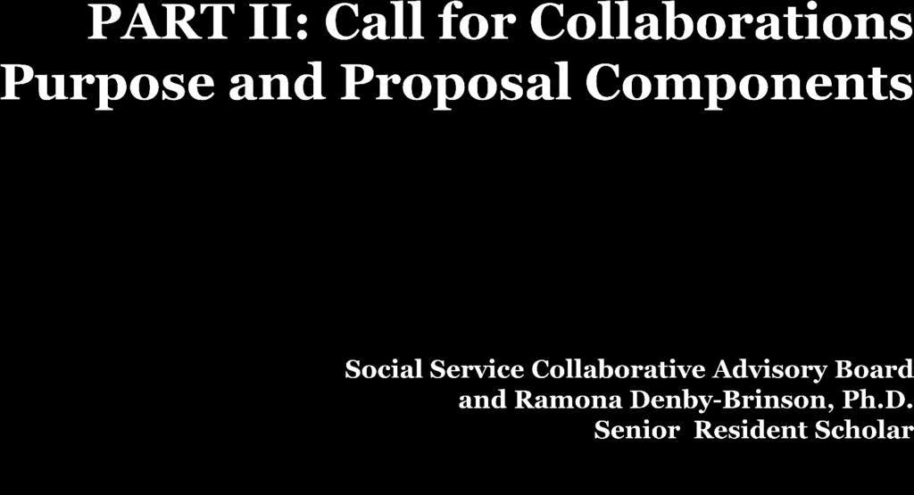 Call for Collaborations Community