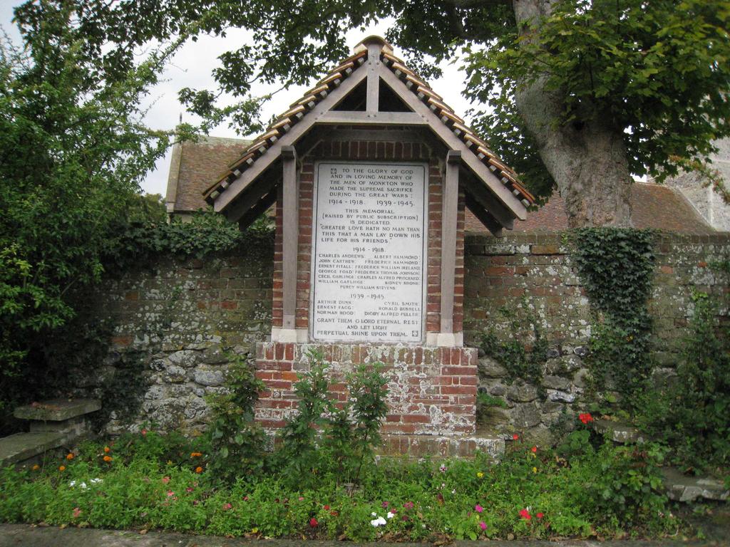 Monkton Monkton civic war memorial is located on a boundary wall of the parish church of St. Mary Magdalene.