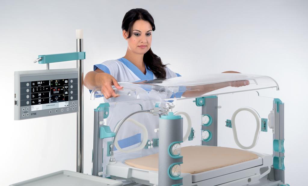 SECURITY AS TOP PRIORITY Acoustic comfort A quiet environment is the basic feature of infant incubators, but incubator SHELLY has brought it to perfection the noise level in the patient space is only