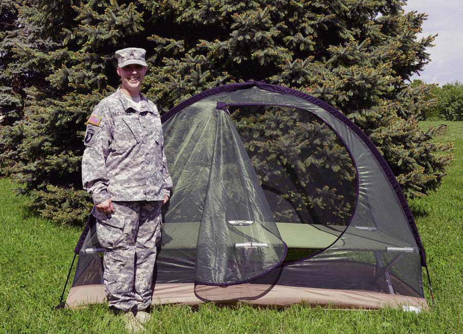 Insecticide-treated mosquito nets or bed nets are an effective and lowcost way to prevent malaria. An Army bed net sets up easily, is lightweight and includes room for a standard military cot.
