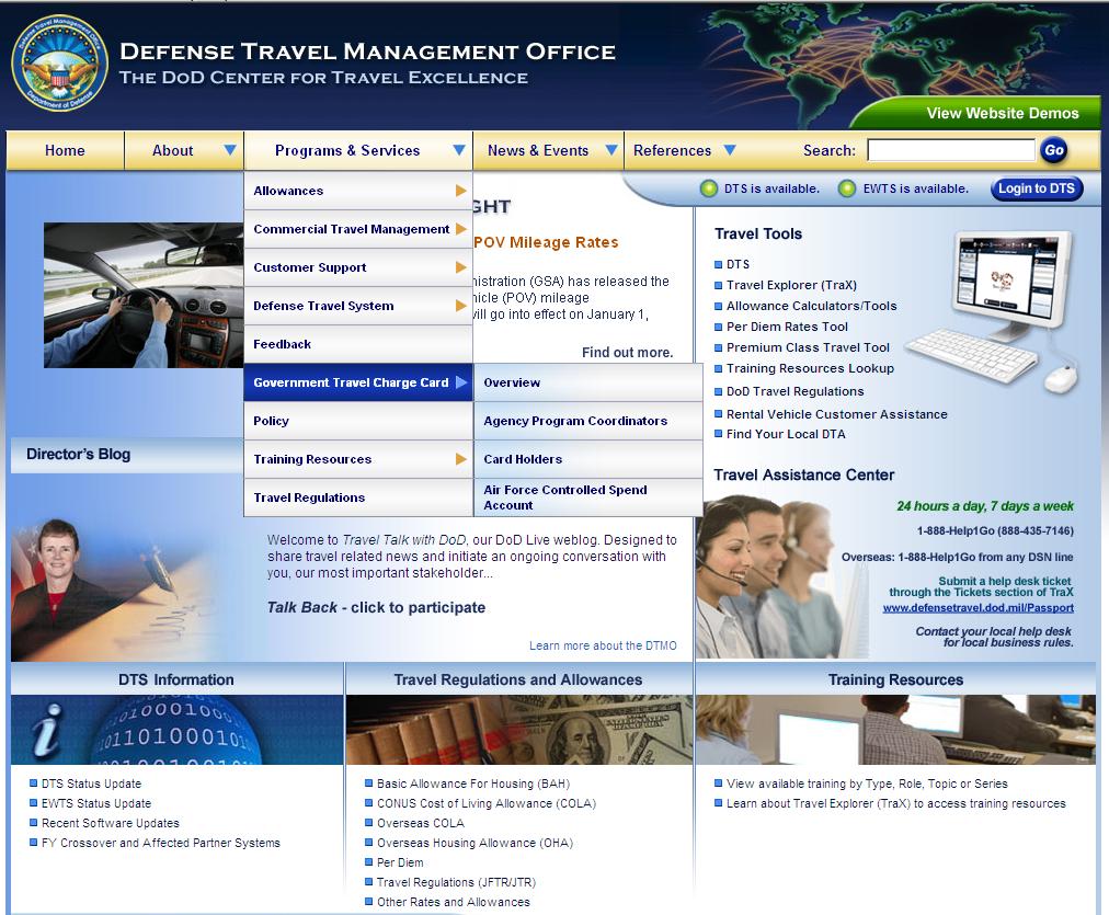 DTMO Website Travel