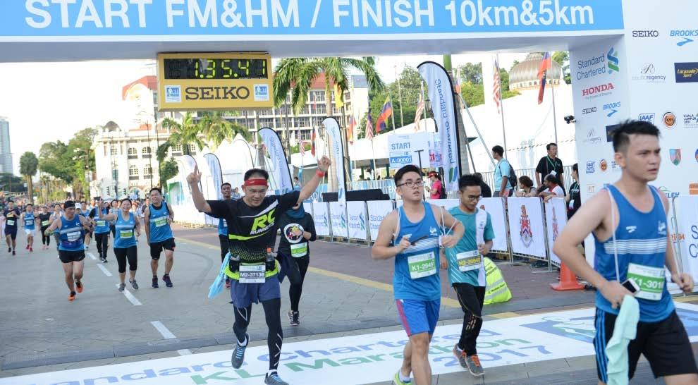 OUR SPONSORSHIPS Standard Chartered KL Marathon (SCKLM) Our sponsorship of the iconic Standard Chartered KL Marathon is always underpinned by our desire to bring together communities and empower
