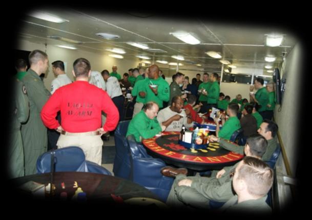 With the help of some generous sailors aboard the CARL VINSON, Skipper Byers was able to arrange an ice cream party on Christmas Eve.