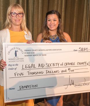 2 PHILANTHROPIC GIVING OUR MISSION It is the goal of the Orange County Women Lawyers Association to make charitable gifts to non-profits in the spirit of assisting the advancement of the status of