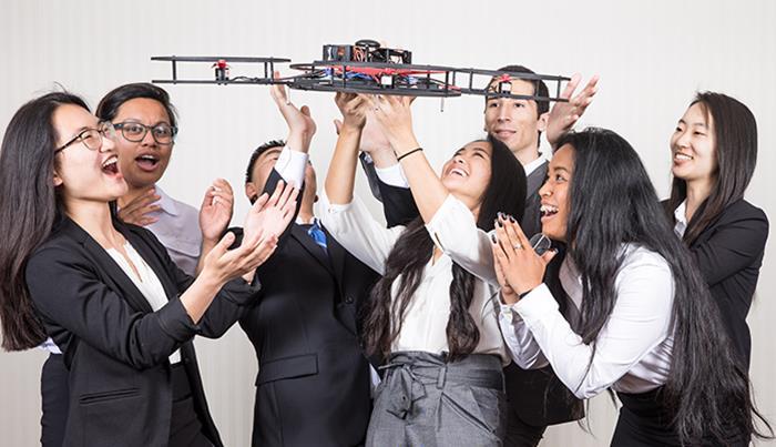 2017 Winner, First Place: STAR Stellar Aeronautic Robotics' license-plate recognition drone to catch parking scofflaws was named the top team in the CSULB 2017 Innovation Challenge.