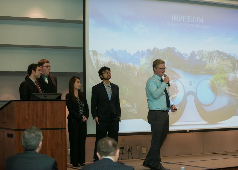 2016 Winner, Second Place: IMPETUUM Team members Matt Scholten, Andrew Siwabessy, George Syage, Lan Chi Truong, and Geoffrey Parker will receive $5,000 in cash to help them launch their