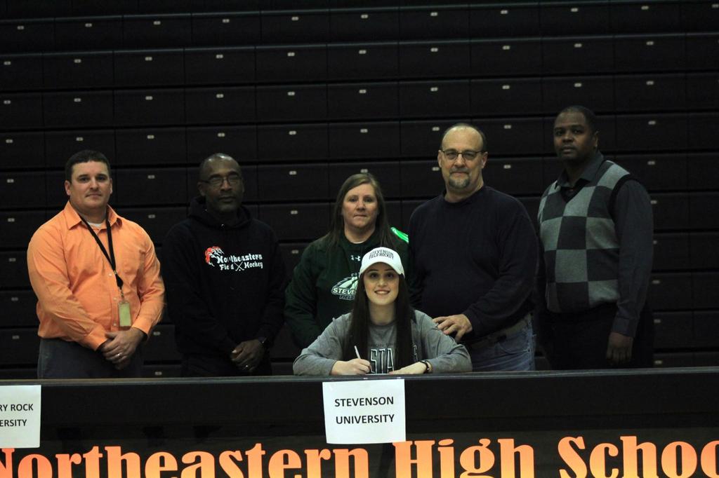 Northeastern Senior, Kendra Meyer, committed by signing a letter of intent to play field hockey at Stevenson University.
