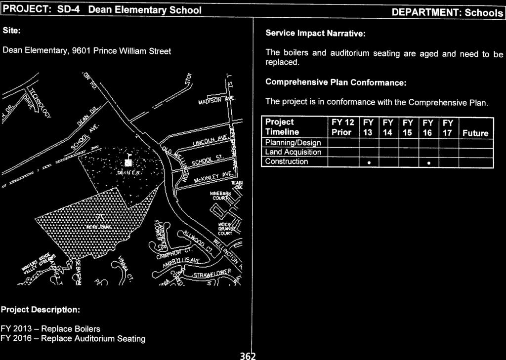I PROJECT: SD-4 Dean Elementary School Site: I Service Impact Narrative: DEPARTMENT: schools]
