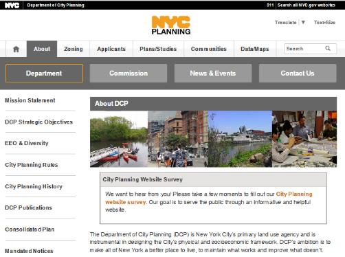 Additional Resources NYC Department of City Planning s Website: