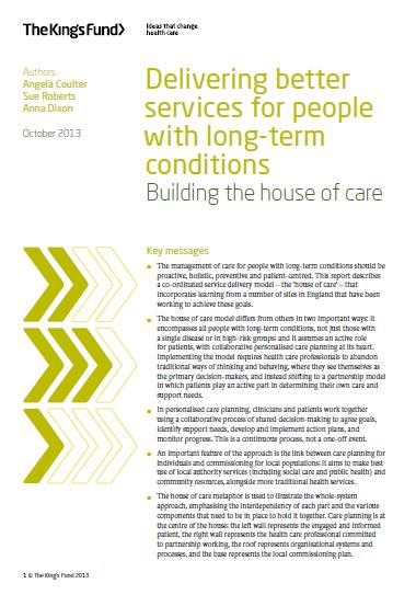 Building the House of Care: Case in point for more dialogue Welcome addition, but Watch the language (older people, not patients) Voice of older people & their relatives missing, should be