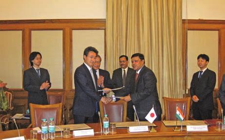 On October 27, 2009, JICA signed a Japanese ODA loan agreement with the Government of India to provide up to 2,606 million Yen for Phase I of the Dedicated Freight Corridor Project.