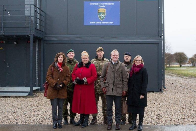 Four ambassadors NATO visit Tapa military campus On 20 November, the ambassadors to NATO from Estonia, Kyllike Sillaste- Elling, France, Helene Duchene, Great Brittan, Sarah MacIntoshon and Denmark,