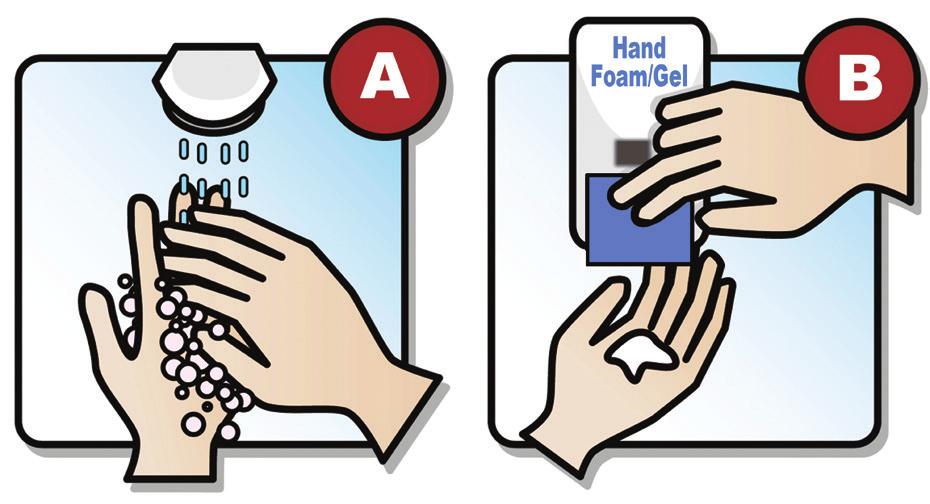 CONTACT PLUS PRECAUTIONS Clean hs A Wash hs with soap & water (preferred) B Clean hs with alcohol h rub wash with soap water at first opportunity HOUSEER will - Gown & Gloves