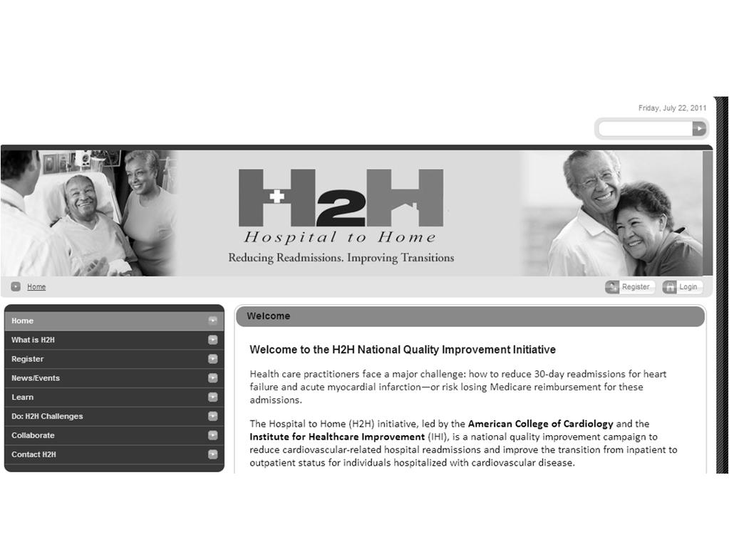 Community Resources: H2H Website www.h2hquality.