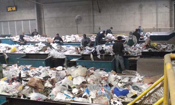 Based on a survey of recycling and materials recovery facilities (and field visits of selected facilities), it was revealed that over 90 percent of the plastic carryout bags taken to these facilities