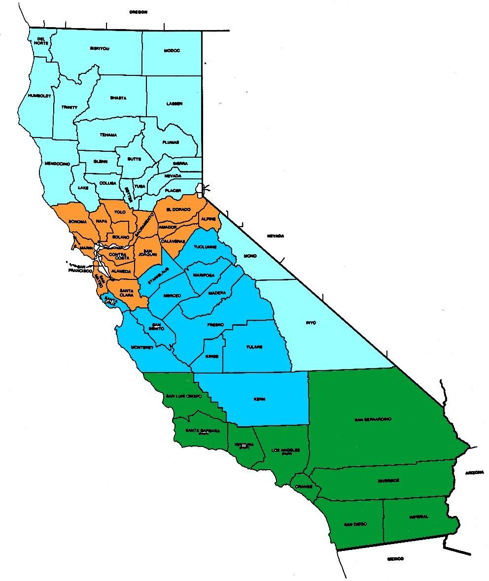 California 4-H has four geographic Sections Not the same as Regions No staff at Sectional level, more directly connected with State Office County Councils elect
