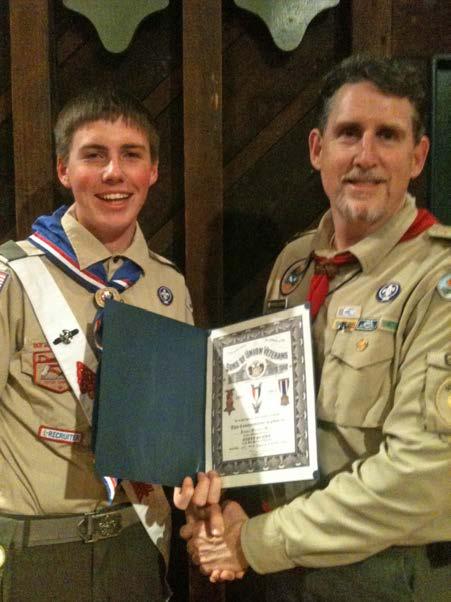 When James turned 14 he also joined Sea Scouts and still remains an active member.