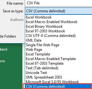 2. Fill in the student data on the CSV file 3.