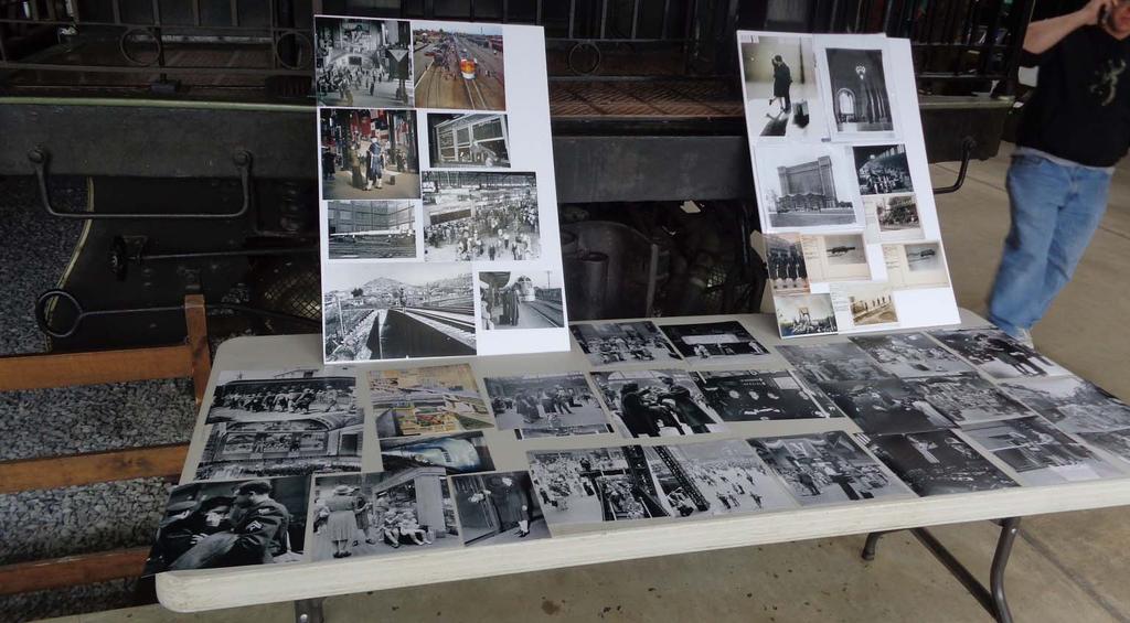 Additional photos of the WWII wartime train photos displayed