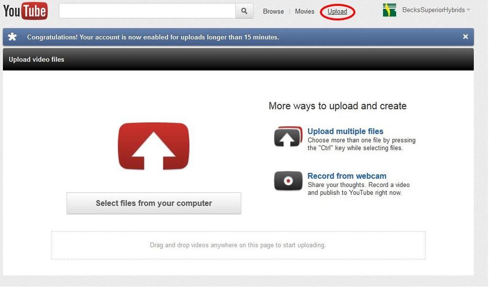 How to create an account on YouTube.