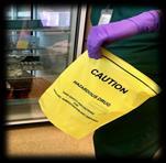must be hand delivered in a Chemotherapy bag One pair of Chemotherapy approved gloves must be worn for protection Drugs