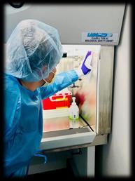 Cleaning and Disinfecting Minimizes the overall bioburden present in the clean room Specific cleaning schedules Specific products must be used ChemoGlo is used every 6 months to detect traces of