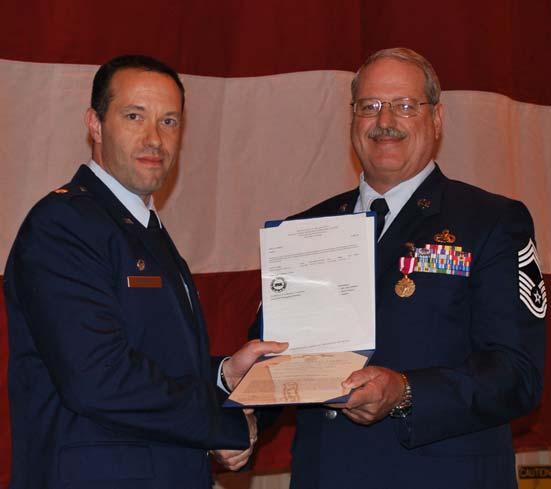 KUDOS/RETIREMENTS Chief Master Sgt. Doyle (Rod) Garrison, Superintendent for the 507th Aircraft Maintenance Squadron, retired April 10, 2010.