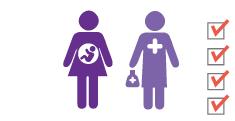 available As needed Providing respectful care Woman attends A midwife