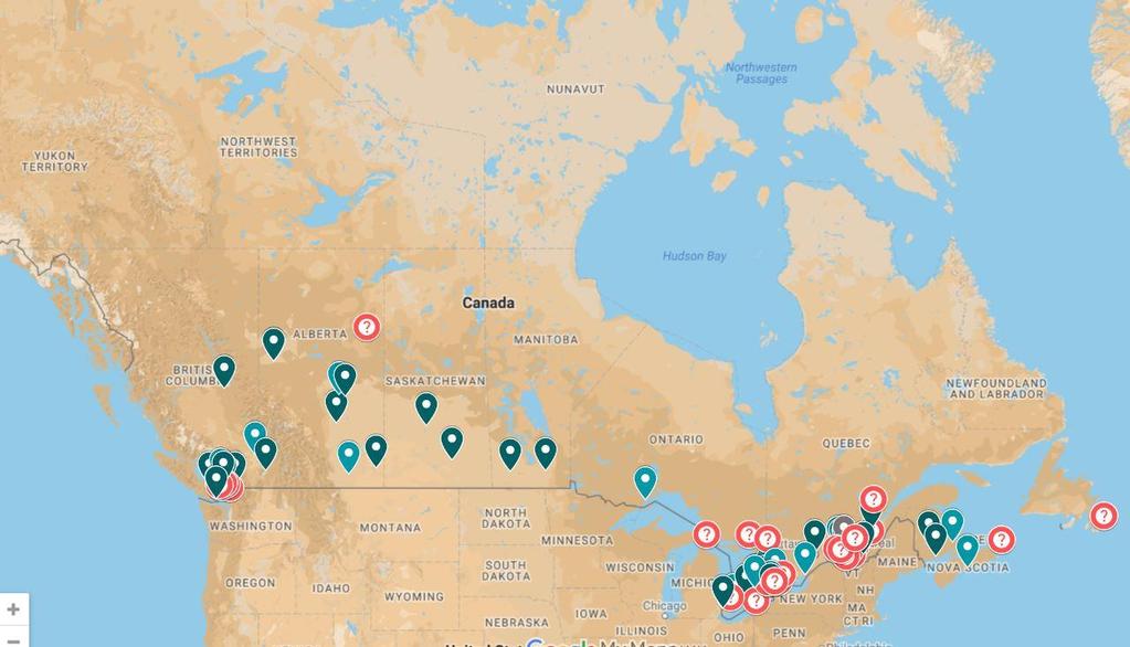 Mid-Sized Open Gov Tracking progress and growth opportunity by marking midsized cities across Canada listed
