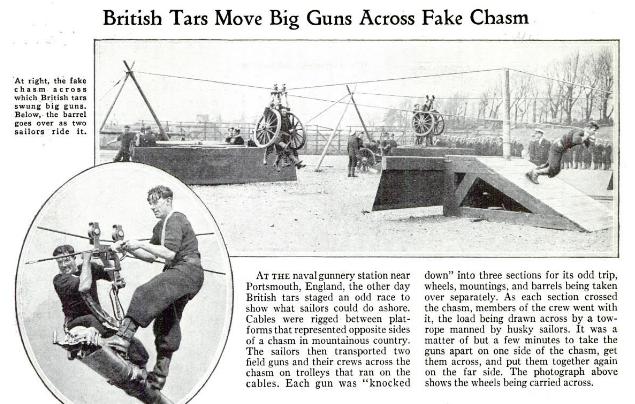 References British Tars Move Big Guns Across Fake Chasm. Popular Science Monthly. August 1931. Lieutenant (later Commander) William Colquhoun. Boer War Memorial. http://www.bwm.org.