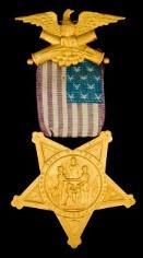 To the left is an image of the Series IV membership badge worn by comrades of the Grand Army of the Republic.