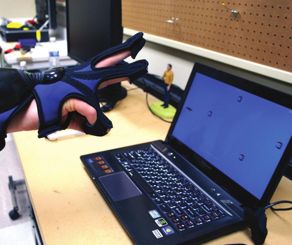 The ergonomic wearable glove enables fine motor skills exercise and hand rehabilitation, and is being used by the ARM Lab in Wayne State s Eugene Applebaum College of Pharmacy and Health Sciences.