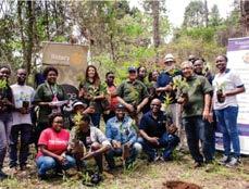 The event saw the RCN members present plant 200 seedlings on an approved site at Karura Forest.