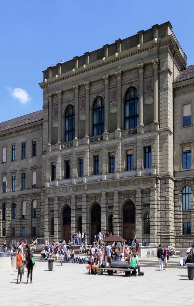 ETH Zurich at a glance Founded in 1855 Driving force of industrialisation in Switzerland ETH Zurich today ~ 19,800 students ~ 500 professors ~ 10,000 employees (incl. Ph.D. students) ~ 25,000 people from 100 different countries CHF 1.