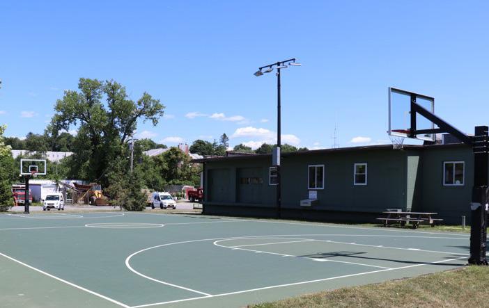 OUTDOOR BASKETBALL COURT: Located on east campus, a lit basketball court is available exclusively to all students for