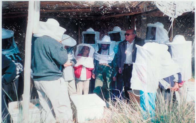 Figure 7. Community training in honey production in Al-Intissar village basis to evaluate the success of the training.