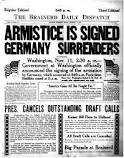 On the 11th hour of the 11th day of the 11th month of 1918, an armistice, or temporary cessation of hostilities, was declared between the