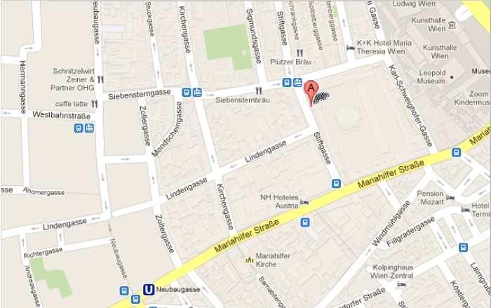 National Defence Academy Stiftgasse 2a 1070 Vienna Underground 3 Station: Neubaugasse Hotel: Hotel reservations will need to be made individually, there are numerous hotels of all categories in the