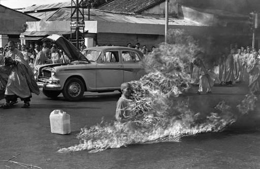 Thich Quang Duc s charred heart remained intact after cremation and is preserved as an object of veneration.